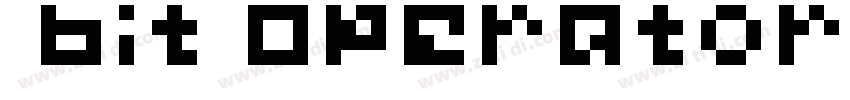  bit Operator SC Re字体转换